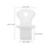Hot Water Bottle Stoppers, 2-Pack, White Plastic Replacement Plugs view 2