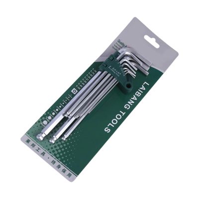 9-Piece Extended Ball-End Hex Key Set