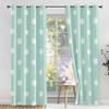 Light Green Polka Dot Blackout Curtains with Grommets, Set of 2, 55 x 69 in view 2