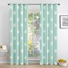 Light Green Polka Dot Blackout Curtains with Grommets, Set of 2, 55 x 69 in view 3