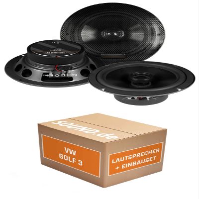 JUST SOUND Car Audio Speaker Installation Kit for Musway ME62, Compatible with VW Golf III Variant/Wagon Dashboard | 80W RMS, High Efficiency