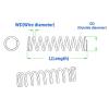 20 Stainless Steel Compression Springs, 1.5 mm Wire Diameter, 18 mm Outer Diameter, 30 mm Length view 3