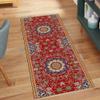 QQrunner Vintage Non-Slip Runner Rug, Red, 70 x 220 cm view 1