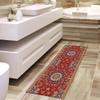 QQrunner Vintage Non-Slip Runner Rug, Red, 70 x 220 cm view 3