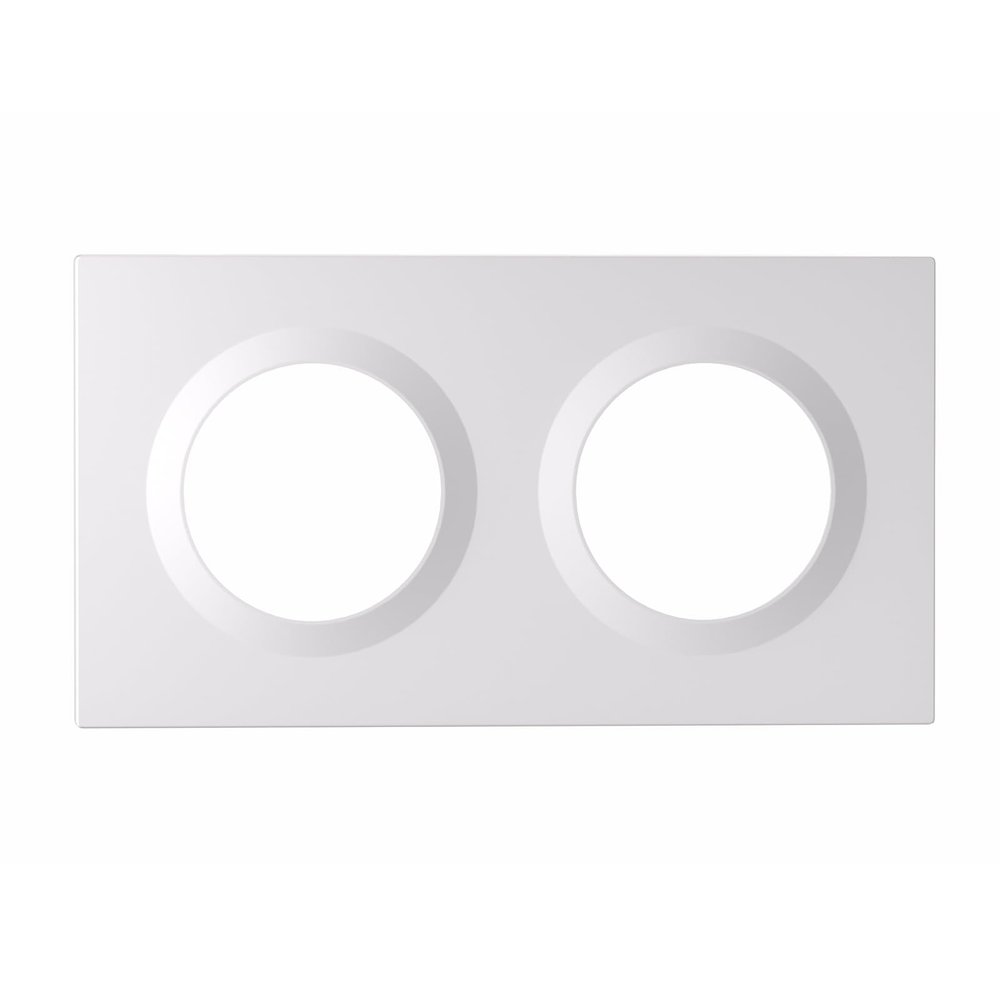 SONOFF Orb 2-Gang Wall Switch Frame EF2G, White, 157 × 86 mm