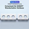 SONOFF Orb 2-Gang Wall Switch Frame EF2G, White, 157 × 86 mm view 3