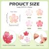 Craftora 60-Piece Pink Sakura Flower Acrylic Beads, Spacers & End Caps view 3