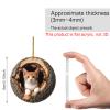 Animal Christmas Ornament, 2D Flat Acrylic Woodland Animal Decoration for Christmas Trees, Hanging Gift (9pcsC) view 2