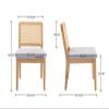 DAYALANE Rattan Dining Chairs, Set of 4, Gray view 2