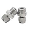 304 Stainless Steel Double-Ferrule Tube Fitting, 6–14 mm, 1 pc (10 mm × 3/8 in) view 3