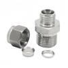304 Stainless Steel Double-Ferrule Tube Fitting, 6–14 mm, 1 pc (10 mm × 3/8 in) view 4