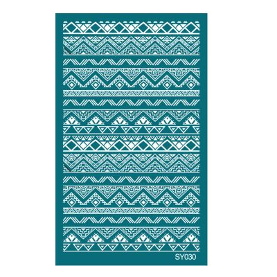 SHYYOULQE Geometric Reusable Silk Screen Stencils for Clay