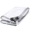 Transparent Tarp 217 x 270 cm, Heavy-Duty PVC Cover with Reinforced Eyelets view 1