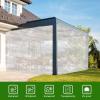 Transparent Tarp 217 x 270 cm, Heavy-Duty PVC Cover with Reinforced Eyelets view 2