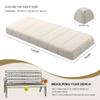 Bench Cushion 150 x 30 x 4 cm, No. 07, Non-Slip and Washable view 2