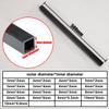 4-Pack Carbon Fiber Square Tubes, 500 mm Long, Hollow Pultruded Rods, 3–10 mm, for RC Aircraft, Drones and DIY Projects (8 × 6.5 mm) view 2