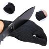 HEALBYBLE 1 Pair Black Steel Wire Mesh Cut-Resistant Gloves, Size L view 4