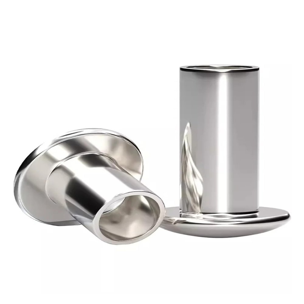 HEXHUASR GB873 304 Stainless Steel Oval-Head Semi-Tubular Rivets, M2–M6 (6 mm, M3, 20 pcs)