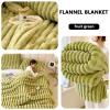 Plush Fleece Blanket, 100 x 150 cm, Fruit Green view 3