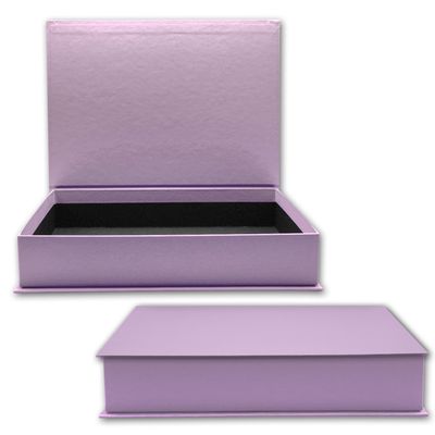 NEUSER PAPIER Gift Box with Hinged Lid, 2-Pack, DIN A4, Purple, 334 x 242 x 65 mm