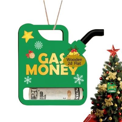 Christmas Cash Holder, 2D Wooden Ornament with Clips