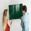 Modern Glass Magnetic Board Set, 100 x 70 cm, Bottle Green view 3
