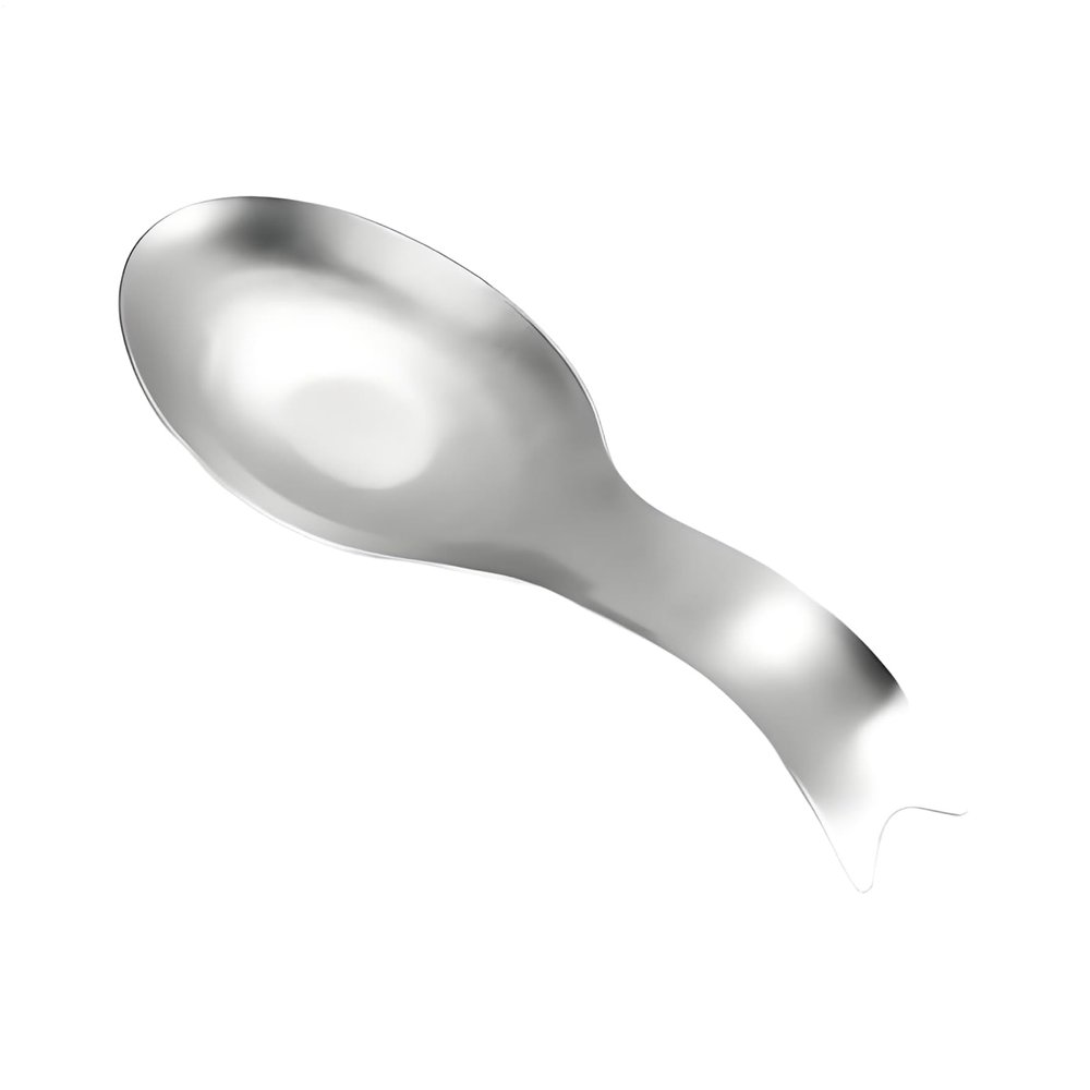 Large Non-Slip Stainless Steel Spoon Rest for Kitchen Countertops