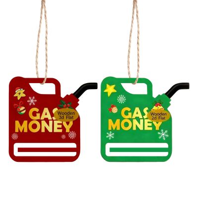 Wooden Christmas Money Holder Ornament