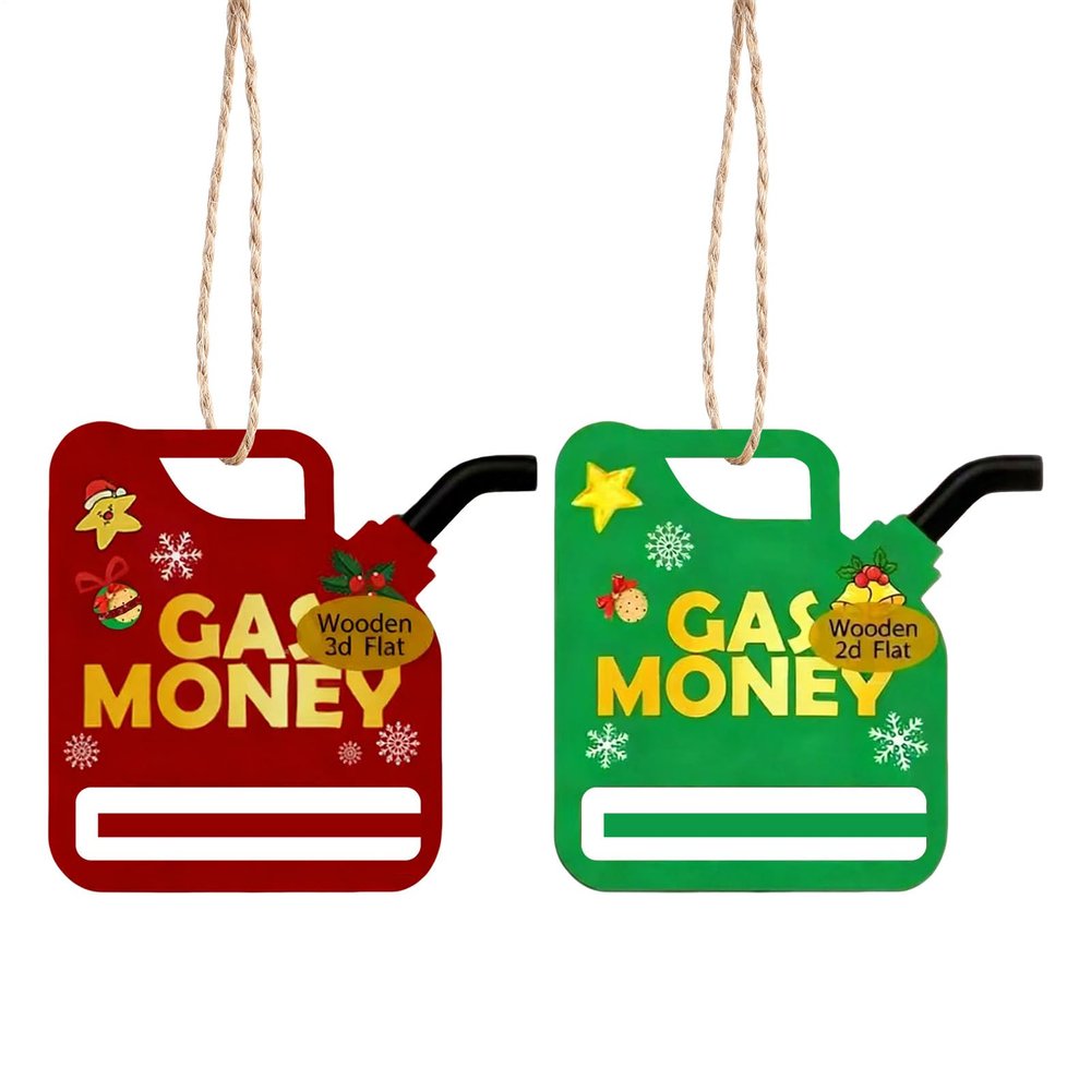 Wooden Christmas Money Holder Ornament