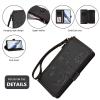 Zipper Wallet Case for Oukitel C61 with Wristlet, Magnetic Closure and Kickstand view 4
