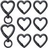 SUNNYCLUE Heart-Shaped Keychain Hooks - 6 Pack view 1