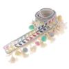 1 Pc Elegant Beaded Tassel Trim, 1 Yard Pom-Pom Ball Braided Trim view 1
