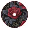 Gothic Dark Red Rose Christmas Tree Skirt with Black Leaves, 36 in view 2