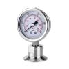 VWWJCCRO 1.5" Tri-Clamp Pressure Gauge, 304 Stainless Steel, Bottom Mount, 50.5 mm Ferrule OD, 0–0.4 MPa, Barb Fittings view 1