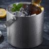 2WFYJNITP Vino Home Stainless Steel Ice Bucket with Handle, Thick Double-Wall Insulated Lid and Tongs, for Parties (3XL) view 3