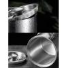 2WFYJNITP Vino Home Stainless Steel Ice Bucket with Handle, Thick Double-Wall Insulated Lid and Tongs, for Parties (3XL) view 4