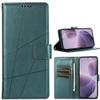 BAILI Phone Case for vivo Y29S 5G, Card Slots, Stand, Line Pattern, Wallet Case, Green view 1