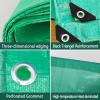 Green Waterproof Tarpaulin 1.3 x 3.9 m, UV-Stabilized, 200 g/m² view 3