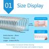 CYJAZNHH Transparent Flexible PU Hose with Copper Wire, 20 mm Inner Diameter, 1 m view 2