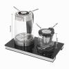 2-Piece Electric Kettle Set, 2.5L + 1.0L, Glass and Stainless Steel, 1800W view 2