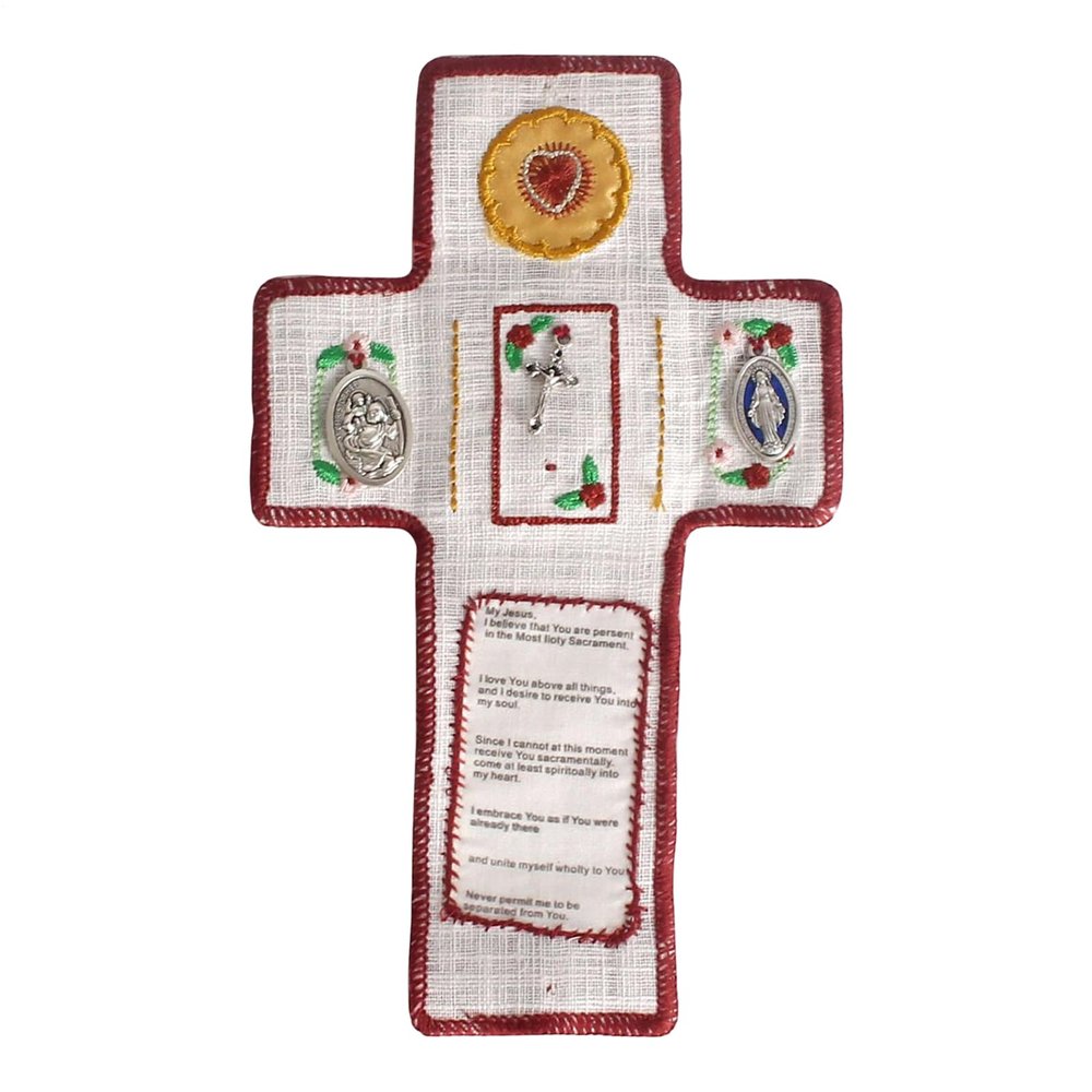 Catholic Bible Pocket Shrine, Handmade Prayer Blanket