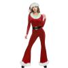 Cute Christmas Long-Sleeve Jumpsuit and Hat Set view 1