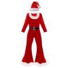 Cute Christmas Long-Sleeve Jumpsuit and Hat Set view 4