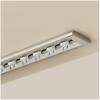 Ultra-Flat Aluminum Single-Track Curtain Rail, 4.7 m, Champagne, Ceiling Mount view 1