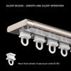 Ultra-Flat Aluminum Single-Track Curtain Rail, 4.7 m, Champagne, Ceiling Mount view 4