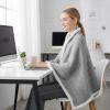 Winter Blanket Cape Poncho with Button Closure view 2