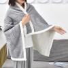 Winter Blanket Cape Poncho with Button Closure view 3