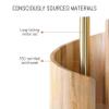 Mountain Wooden Paper Towel Holder, Decorative Countertop Holder, Wood Color view 2