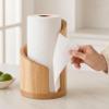 Mountain Wooden Paper Towel Holder, Decorative Countertop Holder, Wood Color view 4