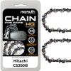 2-Pack Chainsaw Chains, 35 cm, 1.3 mm, 3/8 in, 52 Drive Links, for Hitachi CS350B view 1